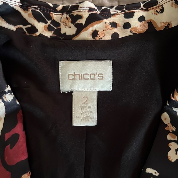 Chico's print blazer jacket - Picture 11 of 16